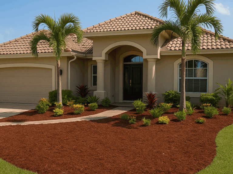 mulch installation in Englewood